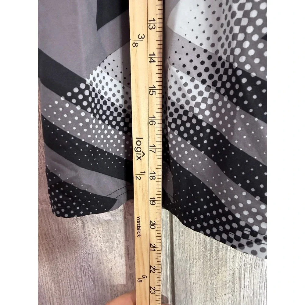 Nike Mens Swim Volley Shorts Grey Black Geometric Dot NESS8422 Size Small